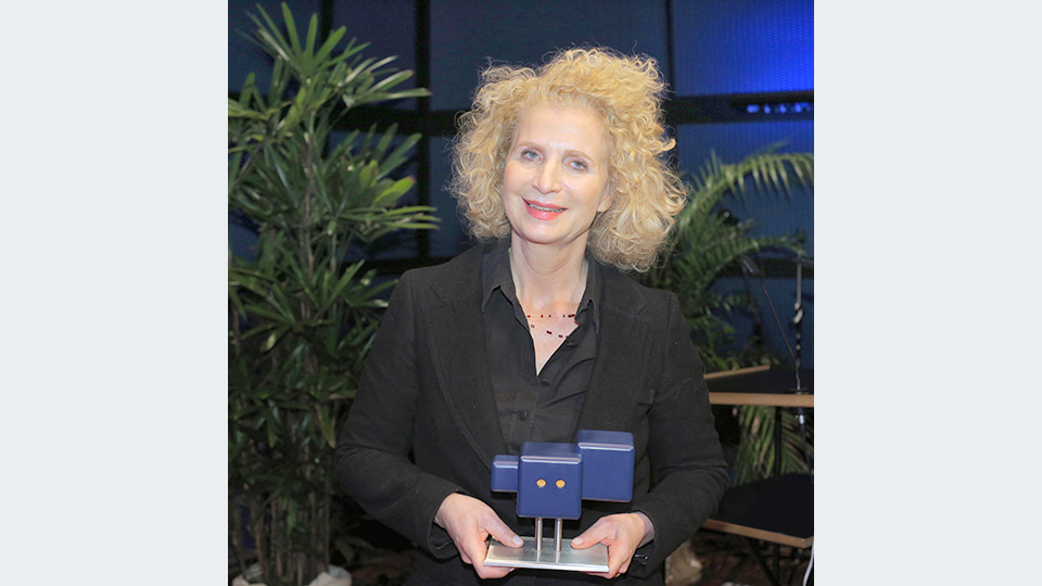 Bettina Erasmy, Autorin von »Chapters«, erhielt bei den ARD Hörspieltagen 2014 den Publikumspreis ARD Online Award | © SWR/Peter A. Schmidt