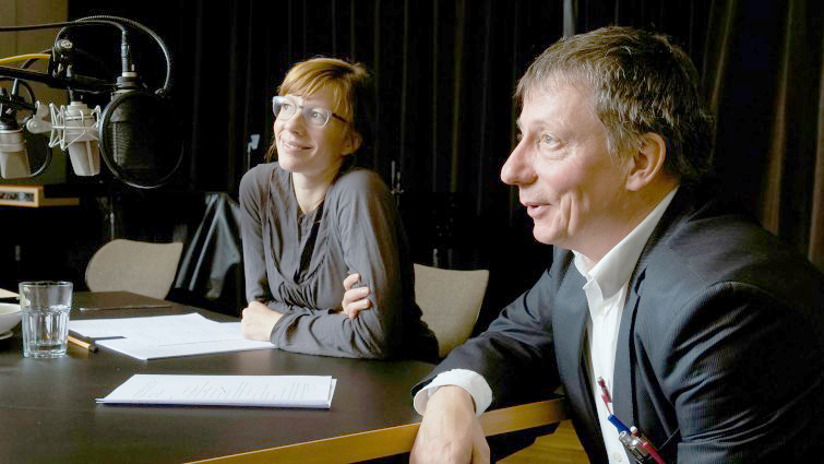 Inka Löwendorf und Steffen Shorty Scheumann während der Produktion
© Deutschlandradio