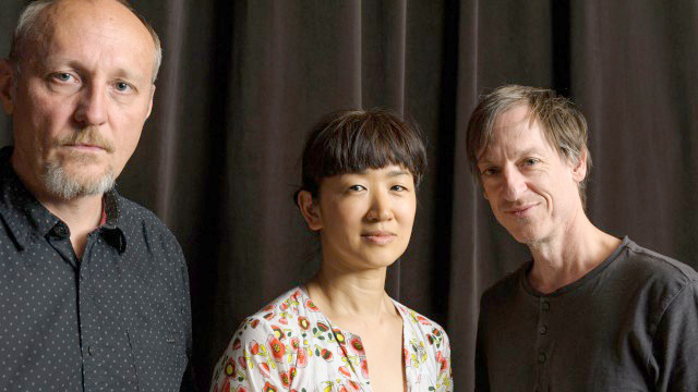 Georg Zeitblom, Yuko Matsuyama und Christian Wittmann (v.l.). | © Deutschlandradio / Sandro Most