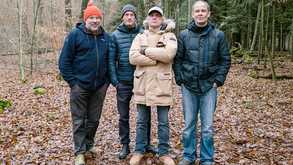 Task Force Hamm: Waldemar Kobus als Leude Hansmann, Sönke Möhrin als Latotzke, Uwe Ochsenknecht als Scholz und Matthias Leja als Lenz (v.l.) | © WDR/Fahri Sarimese