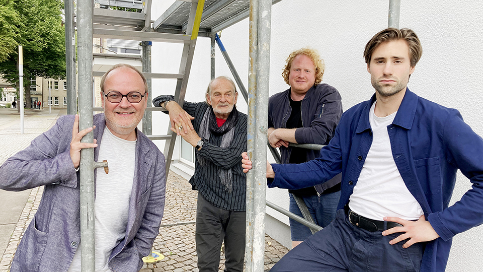 Jens Wawrczek, Claus Dieter Clausnitzer, Julian Greis, Jeremy Mockridge | © Radio Bremen/Janine Lüttmann