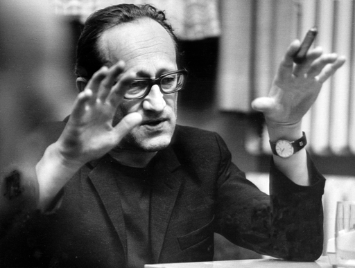 Heiner Müller bei einer Probe zu »Untergang des Egoisten Fatzer«